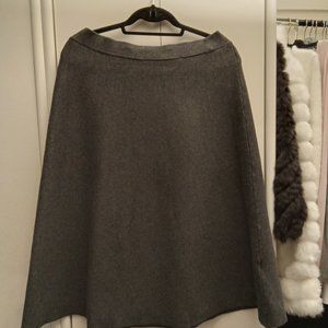 Pre-owned Max Studio Charcoal Grey A-Line Sweater Skirt Lrge Excellent Condition